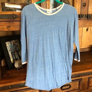 LulaRoe baseball type tee